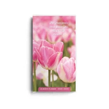 DaySpring - Psalms Pink Floral 2024 – 2025 Planner - 28-Month - 2 Year Pocket Ca
