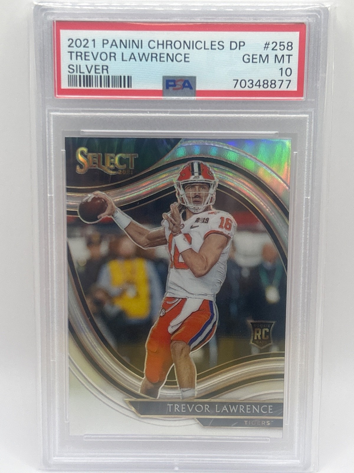 Trevor Lawrence Panini Chronicles Draft Picks #258 Holo
