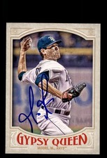 Signed Baseball Card Auto Matt Moore 2016 Topps Gypsy Queen #93 Tampa Bay Rays