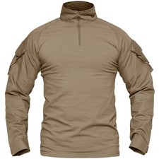 Men's Atheletic Training Shirts 1/4 Zip Long Sleeve Outdoor Work Hiking Pullover