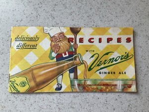 Vernor's Recipes Ginger Ale Detroit Michigan Woodward Avenue Vintage 1950's?