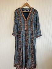 Soft Surroundings San Remo Embroidered Maxi Dress 10