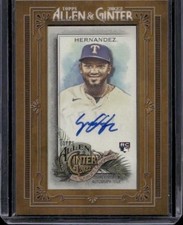2022 Topps Allen & Ginter #MA-YH Yonny Hernandez Framed Mini Autographs