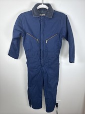 VTG Walls Blizzard Pruf Insulated Blue Thick Workwear Sturdy Coveralls Youth 10