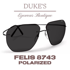 Silhouette POLARIZED Sunglasses TMA Felis 8743 9040 Pure Black