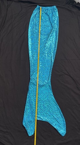 Mermaid Tail Skirt Costume Turquoise Blue Sea Elastic Waist Large New NWT - Picture 7 of 11