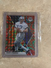 2020 Panini Mosaic Roger Staubach  Red Green & Blue Prizm Refractor NO 65!