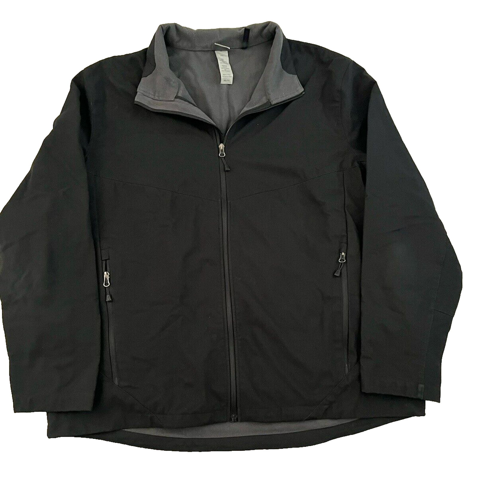 Champion Men's 2XL Black Hooded Fleece Lined Jacket in Excellent Condition