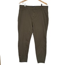 NEW GAP Olive Night Stretch Twill Skinny Pants Size 16 Soft QLP1637S Retail 50