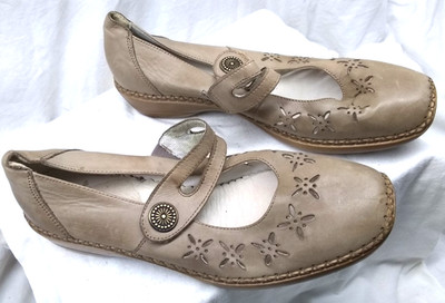 Rieker Antistress Women Mary Jane Perforated Shoes Casual Comfort Sz 9.5 41 Nice