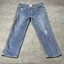 Tyndale FR Jeans Mens 38x32 Blue Flame Resistant Work Denim USA Made Safety
