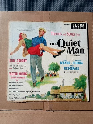 THE QUIET MAN Record 10'' LP 1952 BING CROSBY Victor Young Vinyl JOHN WAYNE Decca