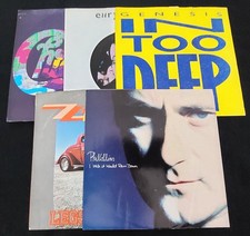 5 pcs - Various 7" 45 RPM Record Original Picture Sleeves Only Lot Used