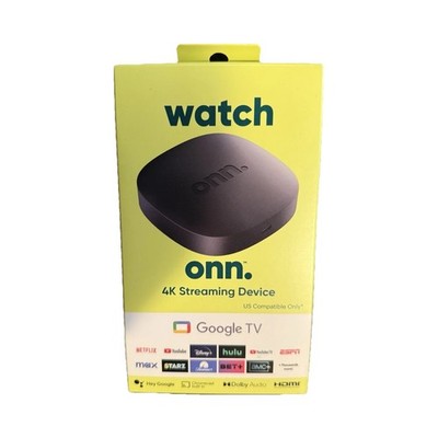 onn. 4K Streaming Device Google TV Chromecast Voice Control 8GB Dolby LOADED