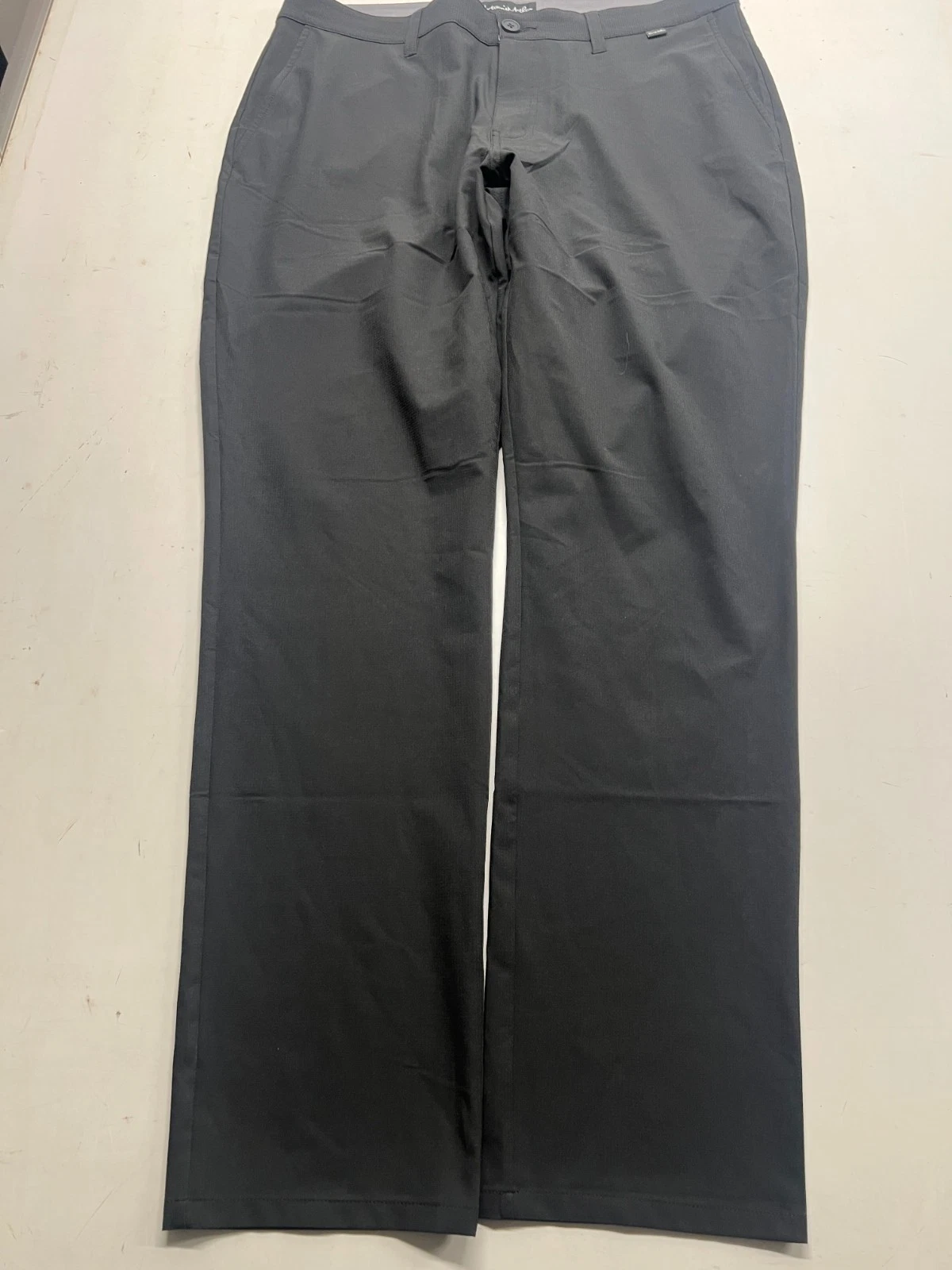 Travis Matthew Chino Pants Black Lightweight Golf Straight Leg Career Mens Sz 36