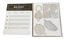 Stampin' Up!  Tropical Thinlits Dies (146831) RARE Retired Sizzzix Big Shot READ