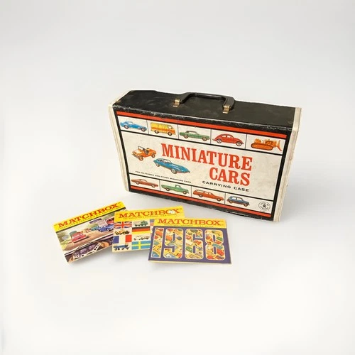 VINTAGE 1966 Mattel Matchbox Lesney Case & Lot Of 41 -With Redline's- Collection