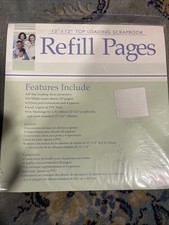 Markings by CR Gibson Refill Scrapbook Pages 12x12 Top Loading sheet protector