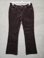 Eddie Bauer Corduroy Pants Womens 8 Brown Flared Bootcut Leg