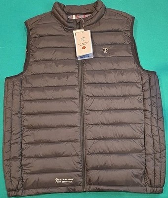NWT Point Zero Tech Performance Ultralight Polyfill Black Vest Mens XL Packable