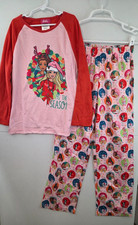 Barbie P.Jammy Girls sz 10/12 Pink Soft Pajamas NWT