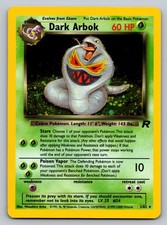 Dark Arbok (2) Unlimited Holo Rare Team Rocket 02/82 LP on eBay