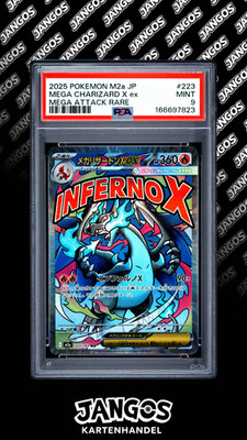 Mega Glurak X ex m2a 223 PSA 9 Japanese Pokemon TCG MEGA Dream ex Charizard