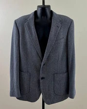 BONOBOS Mens 40R Slate Lanificio Fortex Cotton Standard Fit Button Jacket Blazer
