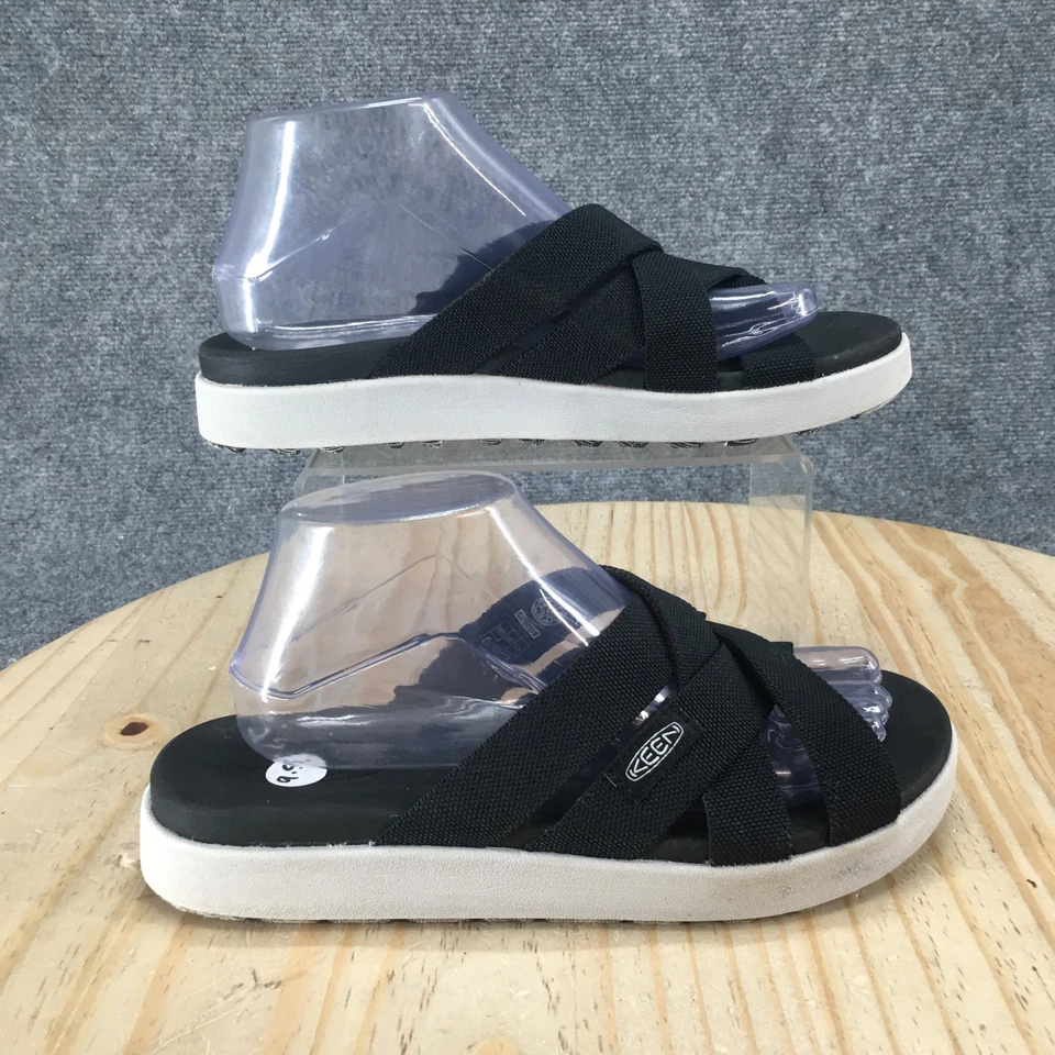 Sandalias Keen para mujer 9,5 Elle informales sin cordones con tiras deslizables 1022634 tela negra Foto 2 de 4
