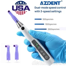 360° Swivel Dental Cordless Electric Hygiene Prophy Handpiece w/2 Prophy Angles