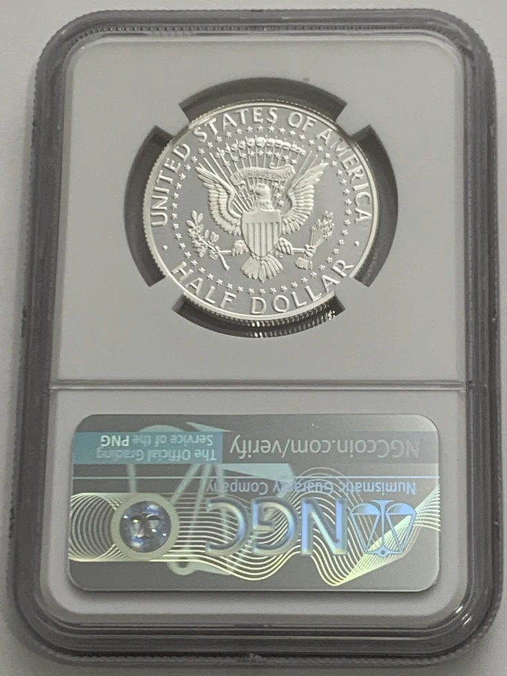 2022 S NGC PF70 Ultra Cameo Proof .999 Silver Kennedy Half Dollar Early Release - Image 2 of 3