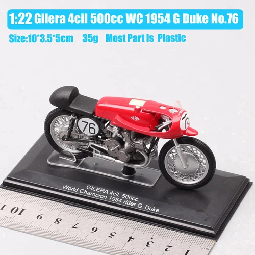 1/22 Italeri Gilera 4cil 500 No#76 race G Duke 1954 motorcycle Diecast model - Picture 4 of 12