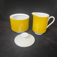 Cream & Sugar Antique Gold 5758 Eclipse by Mikasa Fine China