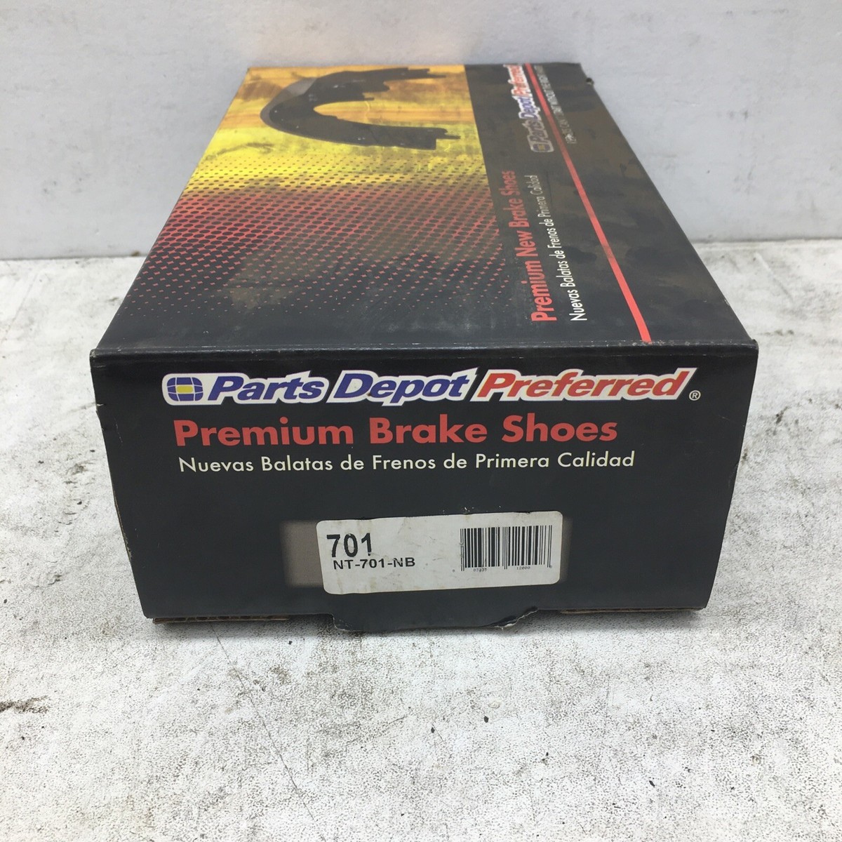 Parts Depot Preferred Premium Brake Shoes 701 (New Old Stock