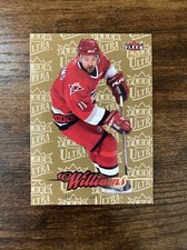 2007-08 Fleer Ultra #163 Justin Williams Gold Medallion Carolina Hurricanes