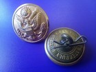 Two US Military Vintage Waterbury  Coat of Arms  Buttons  — photo 6
