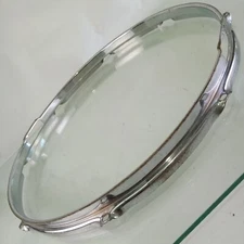 Ludwig 15"COB Triple-Flange Snare Drum Chrome-BRASS Resonant Rim/Hoop 8Lug50-60s