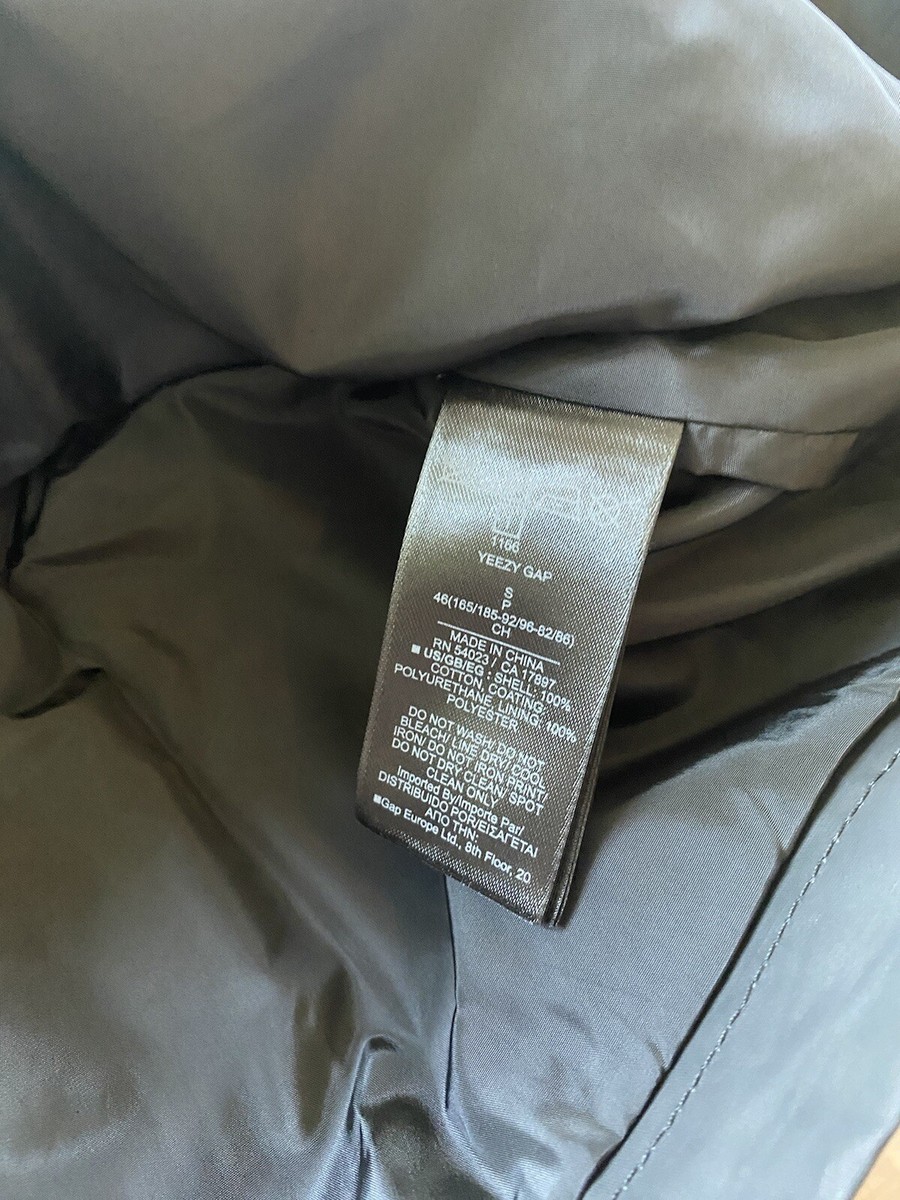 Yeezy Gap Coated Cotton Light Parka Men's Size Small | eBay