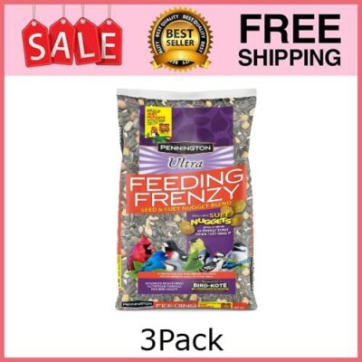Pennington Ultra Feeding Frenzy Blend Dry Wild Bird Feed and Seed, 10 lb. Bag 3P