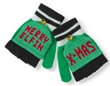 MERRY ELFIN X-MAS HOLIDAY POP TOP GLOVE NWOT CHR2 