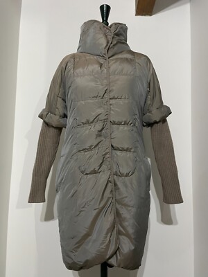 BRUNELLO CUCINELLI Daunenjacke Daunen Wollärmel Gänsedaunen Gr. 44