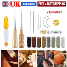 Leather Working Tools Kit Set Sewing Craft Supplies Stitching Making Groover UK