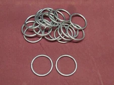 Leather Hardware - LOT Of 20 STAINLESS STEEL  Rings - Size 2"