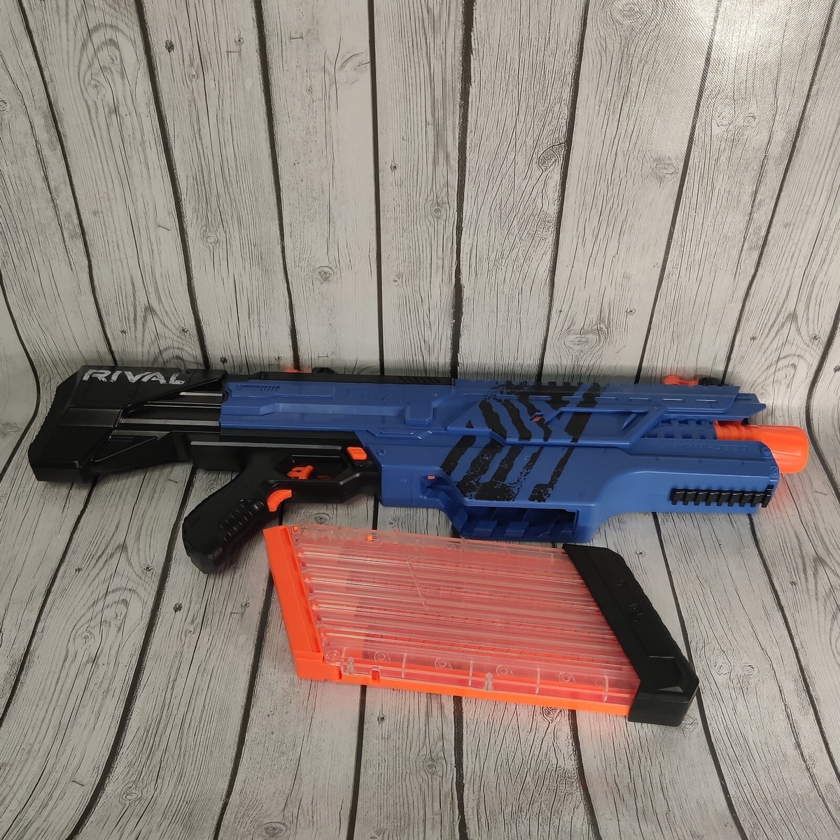 NERF Rival Khaos MXVI-4000 Blue - Battery Flywheel Blaster w Clip