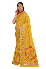 Women's Banarasi Silk Saree With Blouse Piece
