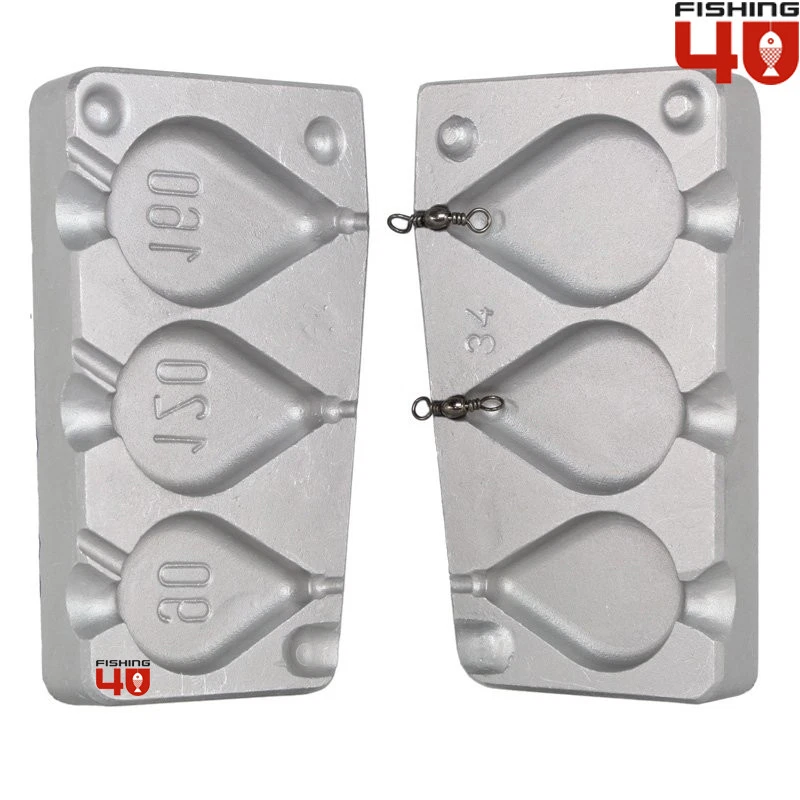 FISHING4U Plano Pera Carpa 90-120-160gr Plomo Plomo Plomo Carpa Pesca Marítima Gruesa