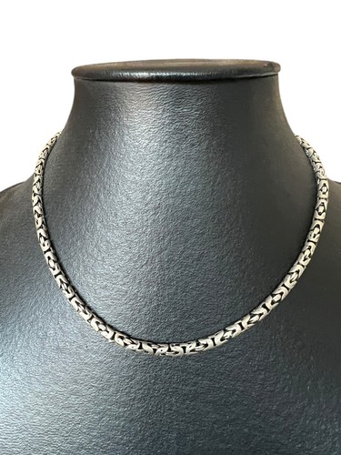 Collier Chaîne Argent Massif 925 – 44 Cm, 29,3 Grammes – Vintage Unisexe – Occasion