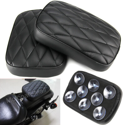 Rear Pillion Passenger Pad Seat Suction Cup For Harley Bobber Chopper Custom Rear Pillion Passenger Pad Seat Suction Cup For Harley Bobber Chopper Custom