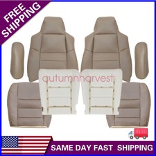 8 X For 2002-2005 Ford Excursion Limited Leather Seat Cover Tan Foam Cushion