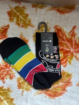 Stance Elf ''Food Groups'' Combed Cotton Blend Crew Socks